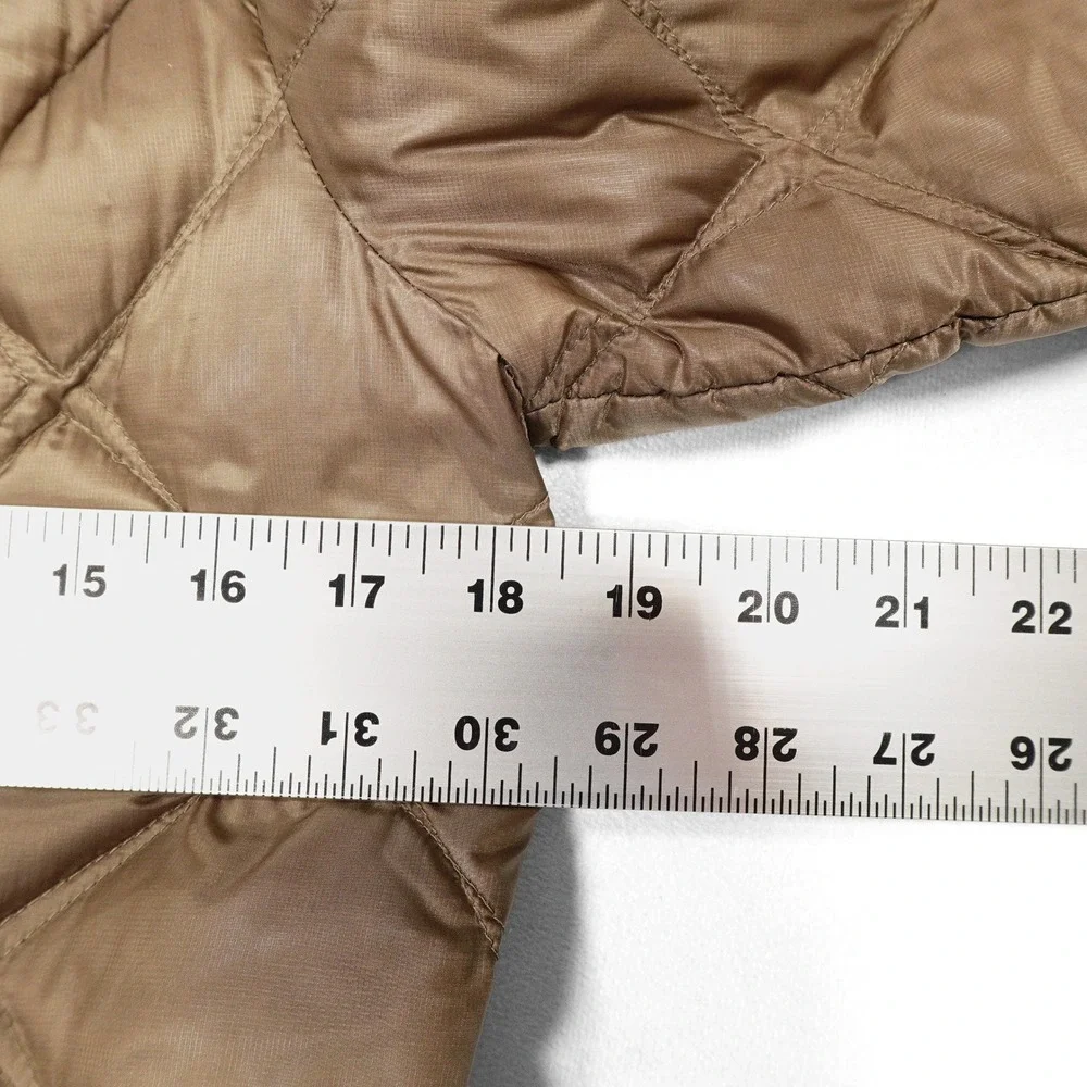 EDDIE‎ BAUER Women's Brown Bronze EB700 Quilt Goose Down Parka Winter Jacket